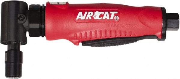 AIRCAT - 1/4" Collet, Angle Handle, Angle Air Die Grinder - 20,000 RPM, Rear Exhaust, 6 CFM, 0.5 hp, 90 psi, 1/4" Inlet - Apex Tool & Supply