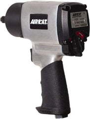 AIRCAT - 1/2" Drive, 9,000 RPM, 800 Ft/Lb Torque Impact Wrench - Pistol Grip Handle, 1,200 IPM, 8 CFM, 90 psi, 1/4" NPT Inlet - Apex Tool & Supply