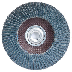 7″ × 1/4″ × 5/8″ PowerFlex Flap Disc Type 27 Flat 24 Grit - Apex Tool & Supply