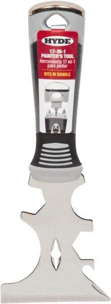 Hyde Tools - 1-1/2" Wide Chisel Edge Blade Stainless Steel Multi-Purpose Knife - Stiff, Plastic Handle - Apex Tool & Supply