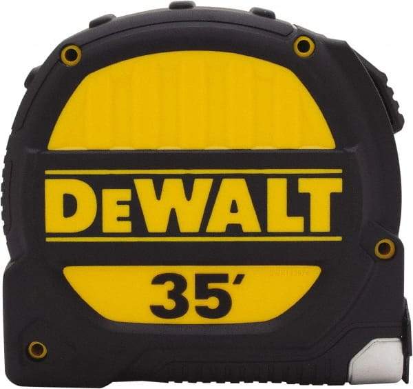 DeWALT - 35' x 1-1/4" Tape Measure - 1/16" Graduation, Inch Graduation Style - Apex Tool & Supply