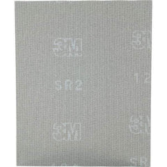 3M - 180 Grit, Silicon Carbide Sanding Sheet - 11" Long x 9" Wide, Fine Grade, Weighted Cloth Backing - Apex Tool & Supply