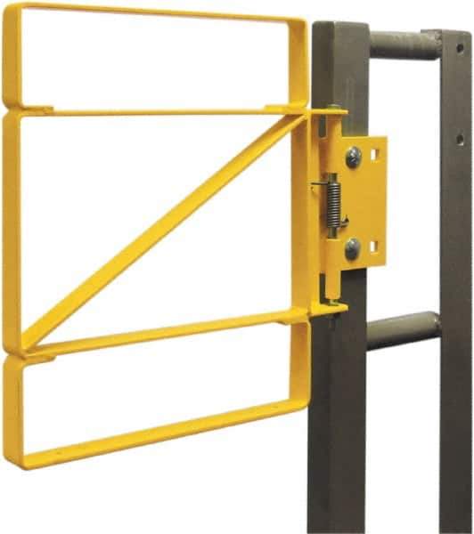 FabEnCo - Carbon Steel Self Closing Rail Safety Gate - Fits 25 to 27-1/2" Clear Opening, 25" Wide x 42" Door Height, - Apex Tool & Supply