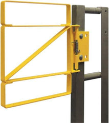 FabEnCo - Carbon Steel Self Closing Rail Safety Gate - Fits 37 to 39-1/2" Clear Opening, 25" Wide x 42" Door Height, - Apex Tool & Supply