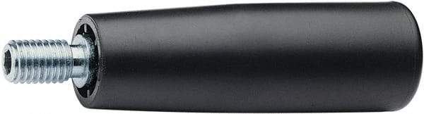 Elesa - M8 Threaded Stem, Revolving Handwheel & Machine Handle - High Impact Polypropylene Traditional Handle, 0.59" Long Steel Stem, 2.56" Handle Length - Apex Tool & Supply