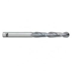 3/16" Dia. - 3" OAL - Bright CBD - Ball End SE EM - 2 FL - Apex Tool & Supply