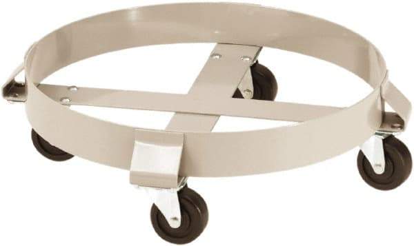 PRO-SOURCE - 1,250 Lb Load Capacity, 55 Gal Drum Dolly - 23-1/2" Wide x 6-1/2" High, Steel Wheels - Apex Tool & Supply