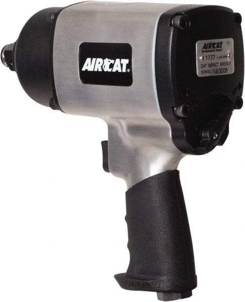 AIRCAT - 3/4" Drive, 6,000 RPM, 1,400 Ft/Lb Torque Impact Wrench - Pistol Grip Handle, 1,600 IPM, 8 CFM, 90 psi, 3/8" NPT Inlet - Apex Tool & Supply