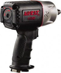 AIRCAT - 1/2" Drive, 9,000 RPM, 900 Ft/Lb Torque Impact Wrench - Pistol Grip Handle, 1,400 IPM, 8 CFM, 90 psi, 1/4" NPT Inlet - Apex Tool & Supply