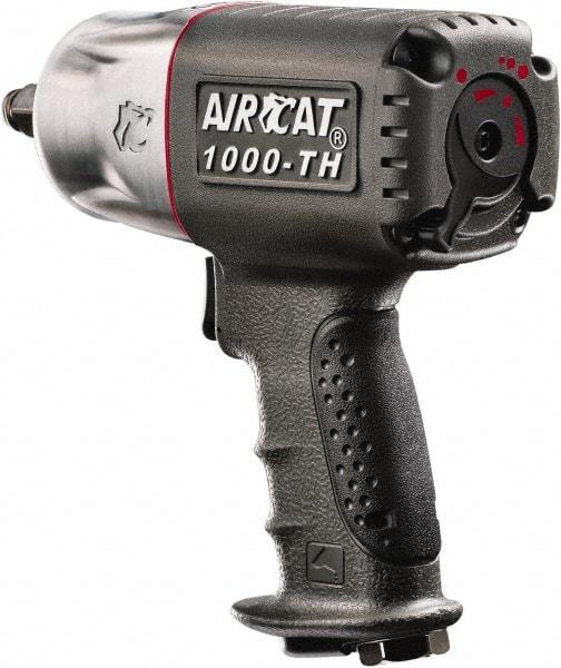 AIRCAT - 1/2" Drive, 8,000 RPM, 800 Ft/Lb Torque Impact Wrench - Pistol Grip Handle, 1,300 IPM, 8 CFM, 90 psi, 1/4" NPT Inlet - Apex Tool & Supply