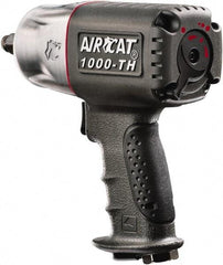 AIRCAT - 1/2" Drive, 8,000 RPM, 800 Ft/Lb Torque Impact Wrench - Pistol Grip Handle, 1,300 IPM, 8 CFM, 90 psi, 1/4" NPT Inlet - Apex Tool & Supply