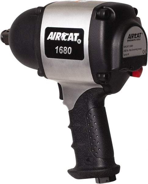 AIRCAT - 3/4" Drive, 4,500 RPM, 1,200 Ft/Lb Torque Impact Wrench - Pistol Grip Handle, 950 IPM, 8 CFM, 90 psi, 3/8" NPT Inlet - Apex Tool & Supply