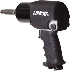 AIRCAT - 1/2" Drive, 9,500 RPM, 725 Ft/Lb Torque Impact Wrench - Pistol Grip Handle, 1,600 IPM, 8 CFM, 90 psi, 1/4" NPT Inlet - Apex Tool & Supply
