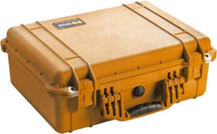 Pelican Products, Inc. - 15-49/64" Wide x 7-13/32" High, Clamshell Hard Case - Orange, Polyethylene - Apex Tool & Supply