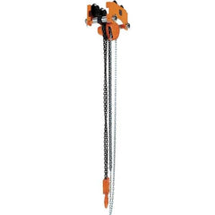 Vestil - 3 Ton Capacity Low Headroom Geared Trolley - 4" to 8" Flange Width - Apex Tool & Supply