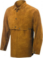 Steiner - Size XL, 19" Long, Cape Sleeves & Bib - Leather, Brown - Apex Tool & Supply