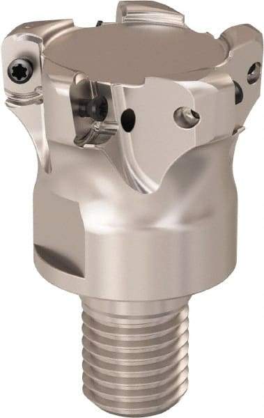 Seco - 40mm Cutting Diam, 0.9mm Max Depth of Cut, Modular Connection Indexable Copy End Mill - 5 Inserts, LOHT Insert, R217.21 Toolholder - Apex Tool & Supply