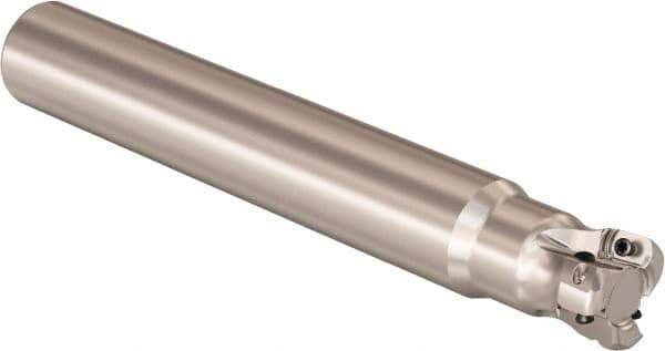 Seco - 1" Cutting Diam, 1" Shank Diam, 0.9mm Max Depth of Cut, Straight Shank Indexable Copy End Mill - 3 Inserts, LOHT Insert, R217.21 Toolholder - Apex Tool & Supply