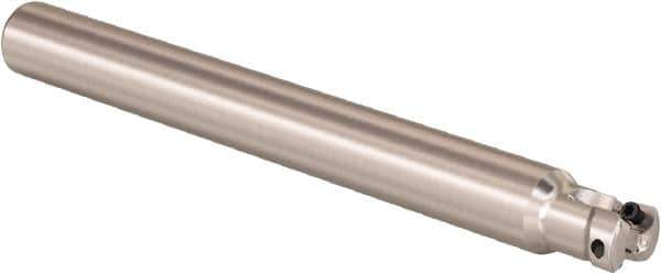 Seco - 1/2" Cutting Diam, 1/2" Shank Diam, 0.32mm Max Depth of Cut, Straight Shank Indexable Copy End Mill - 2 Inserts, LPHT Insert, R217.21 Toolholder - Apex Tool & Supply