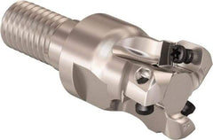 Seco - 16mm Cutting Diam, 0.32mm Max Depth of Cut, Modular Connection Indexable Copy End Mill - 3 Inserts, LPHT Insert, R217.21 Toolholder - Apex Tool & Supply
