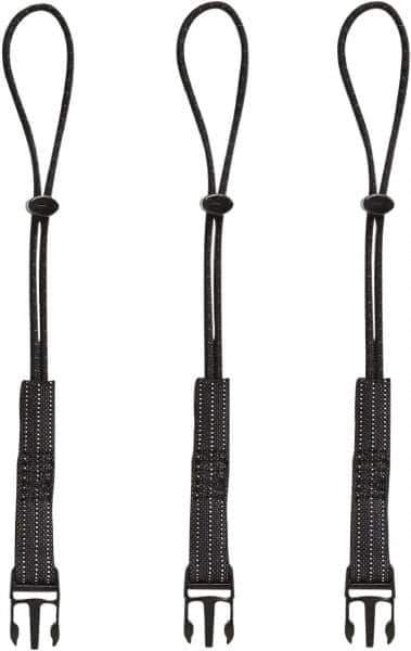 Ergodyne - 12-1/2" Tool Lanyard - Loop Connection, 13" Extended Length, Black - Apex Tool & Supply