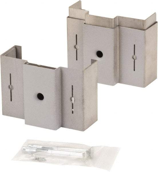 Door Innovation - 5-3/4" Wide x 4" High, Galvanized, Door Reinforcer - 1-3/4" Thick Door, Use with Universal Steel Door Jamb - Apex Tool & Supply