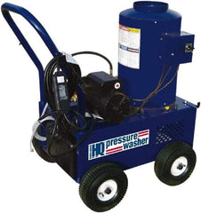 Value Collection - Electric, 25 Amp, 6 hp, 2,400 psi, 3 GPM, Hot Water Pressure Washer - Triplex Plunger, 50' x 3/8" Hose, 220 Max Volts - Apex Tool & Supply