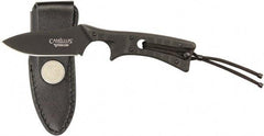 Clauss - 3" Long Blade, D2 Steel with Carbonitride Titanium Coating, Drop Point, Tactical Knife - D2 Steel with Carbonitride Titanium Coating Blade - Apex Tool & Supply
