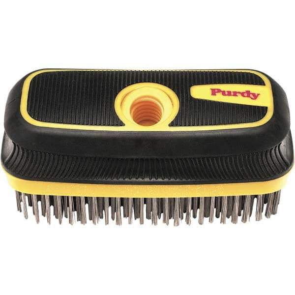 Purdy - Wire Surface Preparation Brush - 8" OAL, Cushioned Grip Handle - Apex Tool & Supply