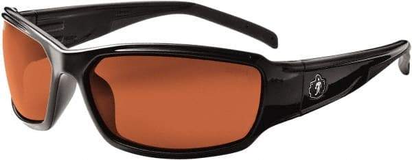 Ergodyne - Copper Lenses, Framed Polarized Glasses - Uncoated Lenses, Size Universal, Wrap Around - Apex Tool & Supply