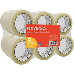 UNIVERSAL - 48mm Wide x 1.7mm Thick x 100m Long, 66100 Box Sealing & Label Protection Tape - Clear - Apex Tool & Supply