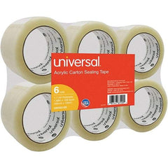 UNIVERSAL - 48mm Wide x 1.7mm Thick x 100m Long, 63120 Box Sealing & Label Protection Tape - Clear - Apex Tool & Supply