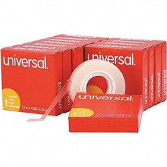 UNIVERSAL - 1/2" Wide x 1mm Thick x 36 yds Long, 81236VP Box Sealing & Label Protection Tape - Clear - Apex Tool & Supply