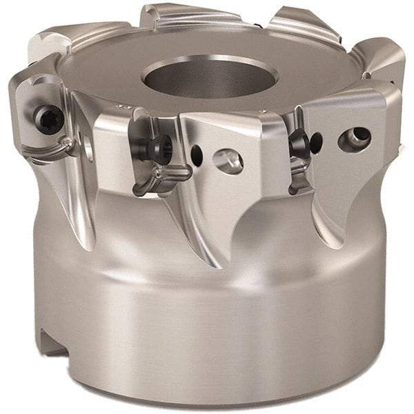 Seco - 2" Cut Diam, 0.9mm Max Depth, 3/4" Arbor Hole, 8 Inserts, LOHT06 Insert Style, Indexable Copy Face Mill - R220.21 Cutter Style, 1-1/2 High, Series Doubleoctomill - Apex Tool & Supply