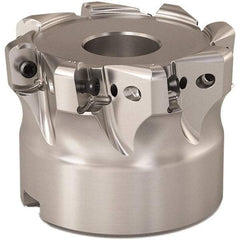 Seco - 2" Cut Diam, 0.9mm Max Depth, 3/4" Arbor Hole, 8 Inserts, LOHT06 Insert Style, Indexable Copy Face Mill - R220.21 Cutter Style, 1-1/2 High, Series Doubleoctomill - Apex Tool & Supply
