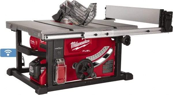 Milwaukee Tool - 8-1/4" Blade Diam, Table Saw - 630 RPM, 22" Table Depth x 22-1/2" Table Width, 18 Volts, 5/8" Arbor - Apex Tool & Supply