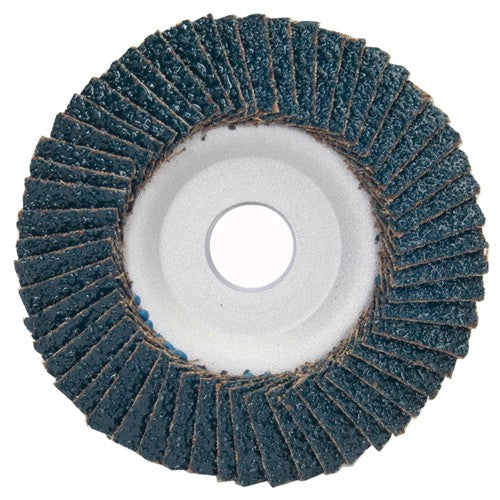 4 1/2″ × 1/4″ × 7/8″ PowerFlex Flap Disc Type 29 Conical 120 Grit - Apex Tool & Supply
