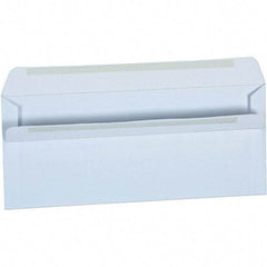 Universal One - 4.13" Long x 9.63" Wide Self Seal Business Envelope - White - Apex Tool & Supply