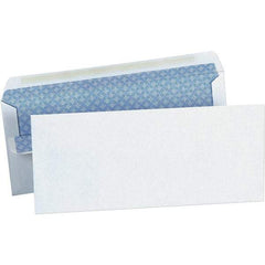 Universal One - 4.13" Long x 9.63" Wide Self Seal Business Envelope - White - Apex Tool & Supply