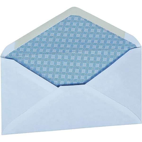 UNIVERSAL - 3-3/4" Long x 6.34" Wide Gummed Flap Security Envelope - White - Apex Tool & Supply