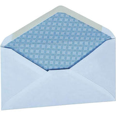 UNIVERSAL - 3-3/4" Long x 6.34" Wide Gummed Flap Security Envelope - White - Apex Tool & Supply