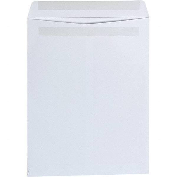 Universal One - 2.38" Long x 10-1/4" Wide Self Seal White Catalog Envelope - White - Apex Tool & Supply