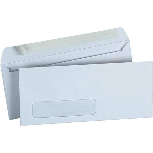 Universal One - 4.13" Long x 9.63" Wide Peel-Off Self-Seal Business Envelope - White - Apex Tool & Supply