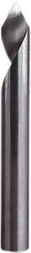 Seco - 60° Incl Angle, .118" Shank Diam, 2" OAL, 0.008" Cut Diam, Conical Engraving Cutter - 0.5906" LOC, 0.008" Tip Diam, 1 Flute, Right Hand Cut, Solid Carbide, Uncoated - Apex Tool & Supply