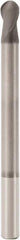 Seco - 3mm Diam, 20mm LOC, 2 Flute Solid Carbide Ball End Mill - Diamond Finish, Single End, 60mm OAL, 3mm Shank Diam, Spiral Flute - Apex Tool & Supply