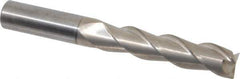 SGS - 3/4", 3-1/4" LOC, 3/4" Shank Diam, 6" OAL, 3 Flute, Solid Carbide Square End Mill - Single End, TiB2 Finish, Spiral Flute, 38° Helix, Right Hand Cut, Right Hand Flute, Series 43 - Apex Tool & Supply