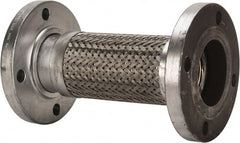 Made in USA - 12" OAL, 3" ID, 250 Max psi, Flexible Metal Hose Assembly - Apex Tool & Supply