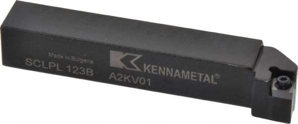 Kennametal - SCLP, Left Hand Cut, 5° Lead Angle, 3/4" Shank Height x 3/4" Shank Width, Positive Rake Indexable Turning Toolholder - 4-1/2" OAL, CP..32.5. Insert Compatibility, Series Screw-On - Apex Tool & Supply