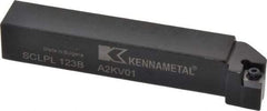 Kennametal - SCLP, Left Hand Cut, 5° Lead Angle, 3/4" Shank Height x 3/4" Shank Width, Positive Rake Indexable Turning Toolholder - 4-1/2" OAL, CP..32.5. Insert Compatibility, Series Screw-On - Apex Tool & Supply
