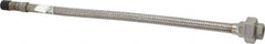 Made in USA - 18" OAL, 3/8" ID, 1,450 Max psi, Flexible Metal Hose Assembly - Apex Tool & Supply
